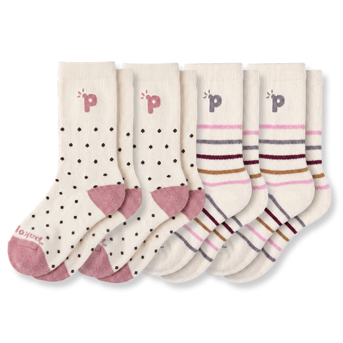 Laden Sie das Bild in den Galerie-Viewer, 4er Pack - pakopako Alpaka Crew Socken Frauen pakopako