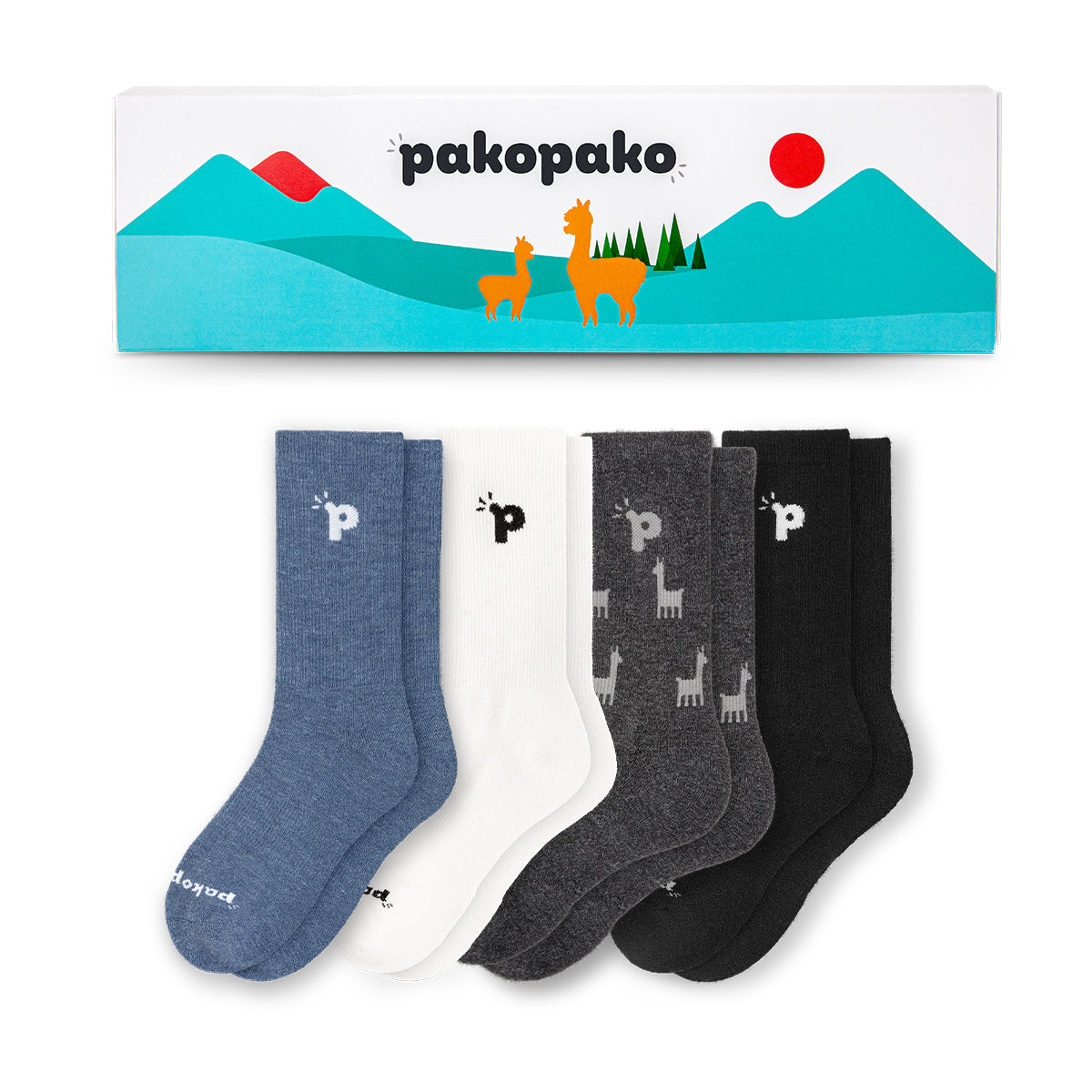 Laden Sie das Bild in den Galerie-Viewer, pakopako Alpakasocken Geschenkbox Männer