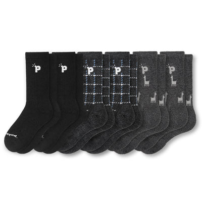 Laden Sie das Bild in den Galerie-Viewer, 6er Pack - pakopako Crew Socken Männer - pakopako
