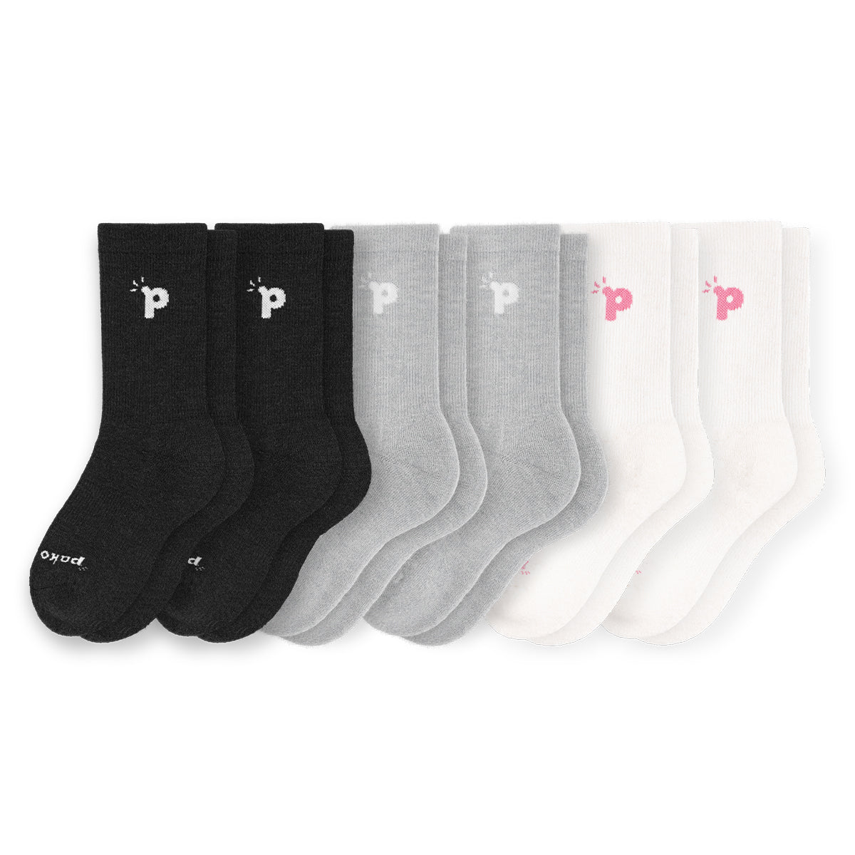 Laden Sie das Bild in den Galerie-Viewer, 6er Pack - pakopako Crew Socken Frauen
