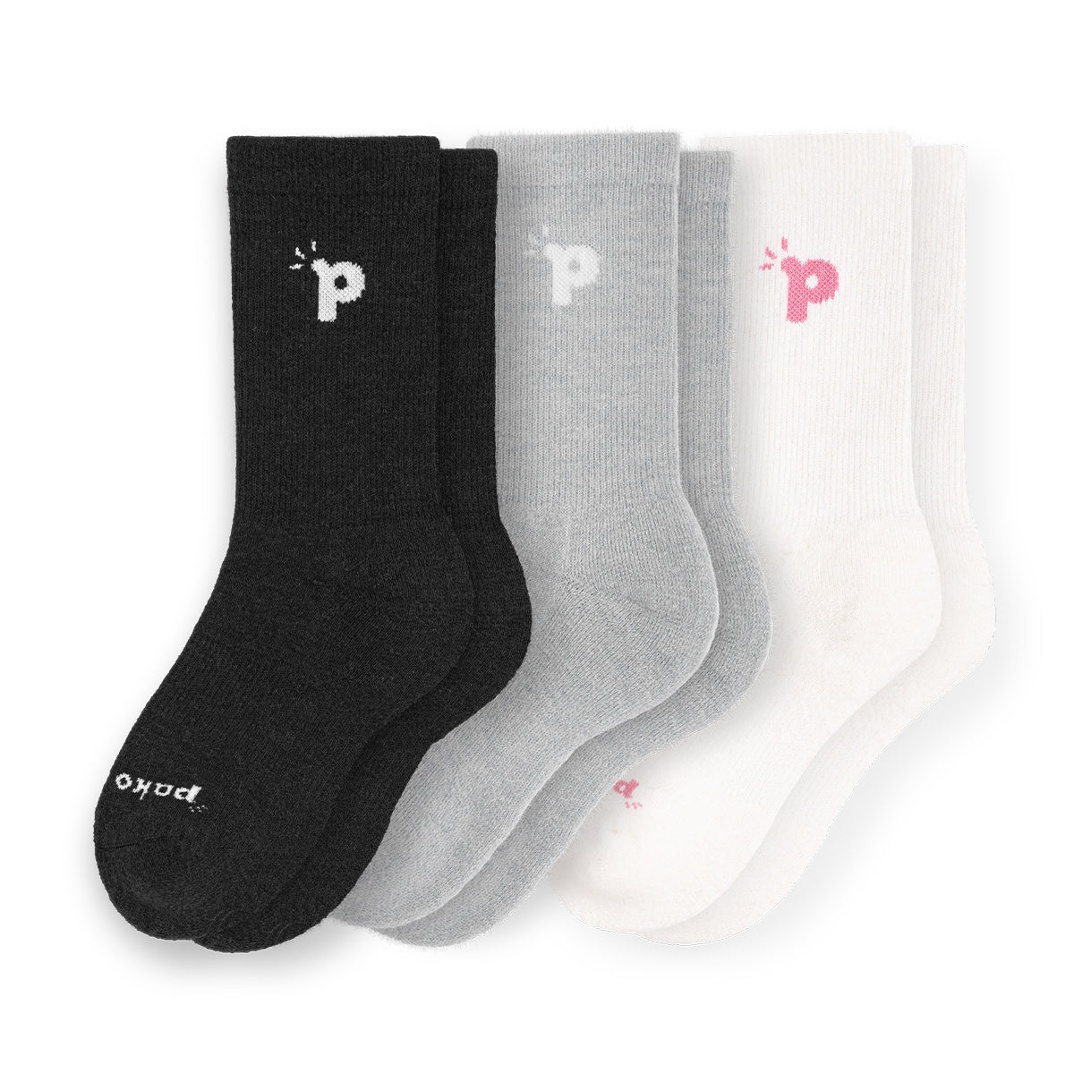 Laden Sie das Bild in den Galerie-Viewer, 3er Pack - pakopako Crew Socken Frauen