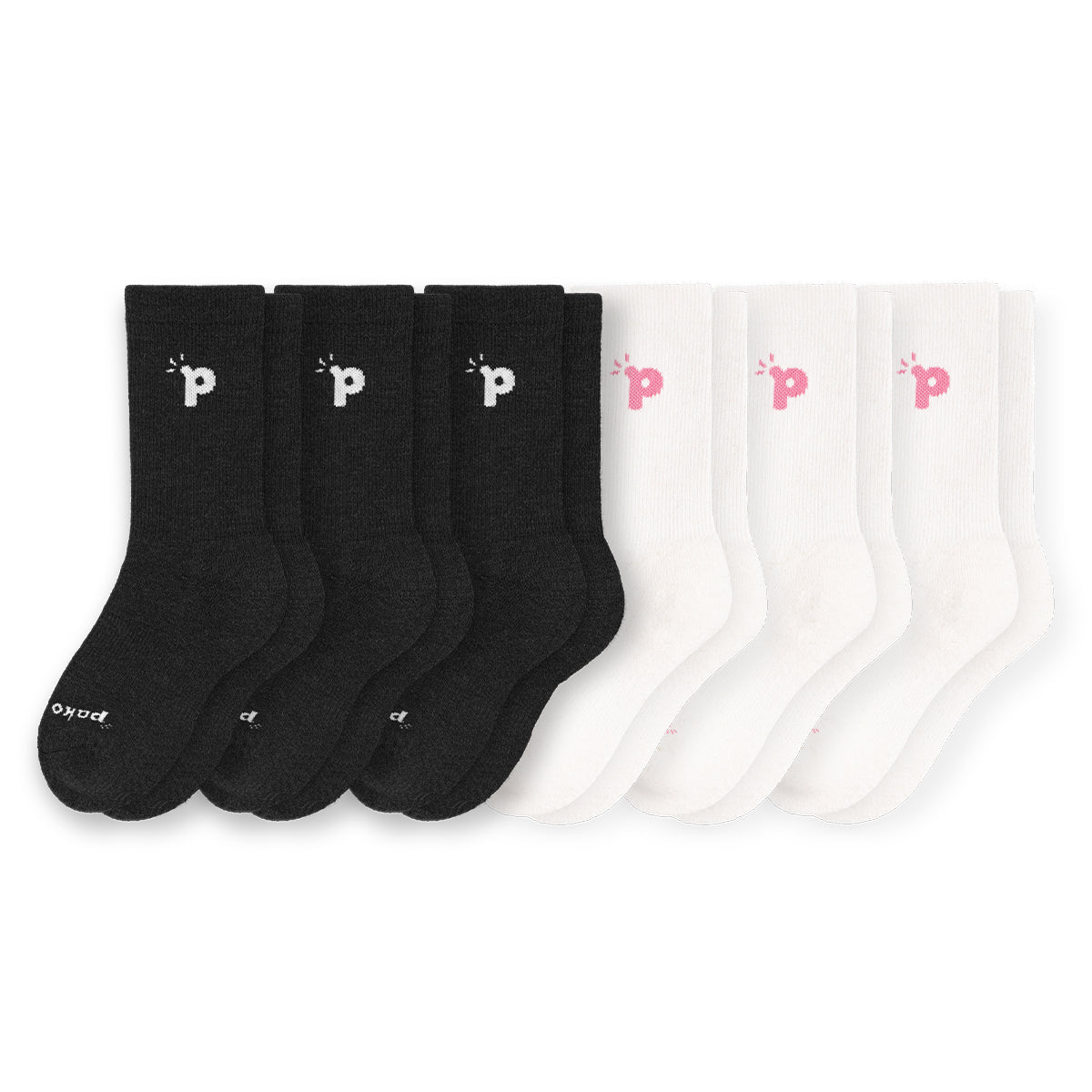 Laden Sie das Bild in den Galerie-Viewer, 6er Pack - pakopako Crew Socken Frauen - pakopako