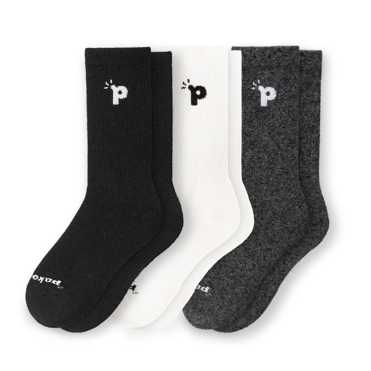 Laden Sie das Bild in den Galerie-Viewer, 3er Pack - pakopako Crew Socken Männer