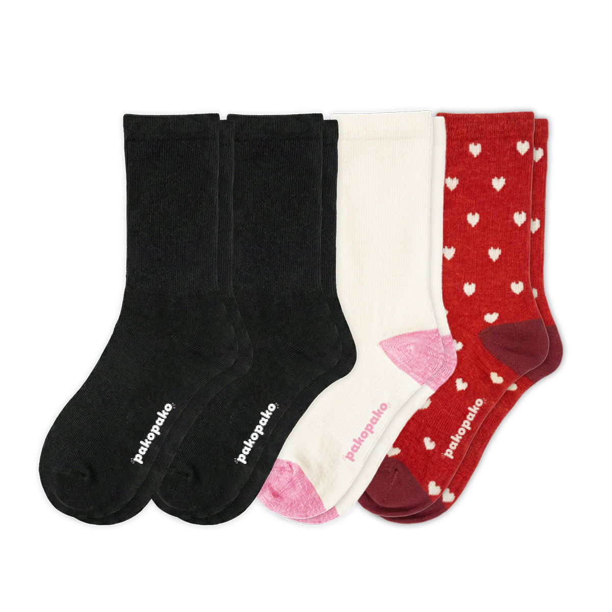 Laden Sie das Bild in den Galerie-Viewer, 4er Pack - pakopako Leichte Alpaka Crew Socken Frauen