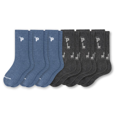 Laden Sie das Bild in den Galerie-Viewer, 6er Pack - pakopako Crew Socken Männer - pakopako