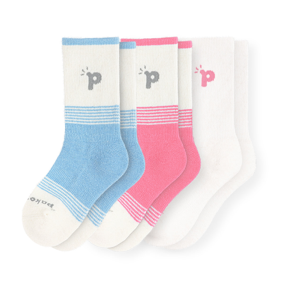 Laden Sie das Bild in den Galerie-Viewer, 3er Pack - pakopako Crew Socken Frauen