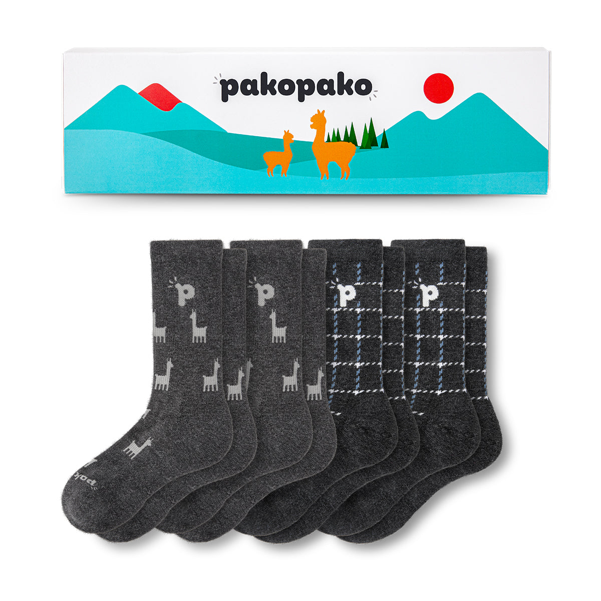 Laden Sie das Bild in den Galerie-Viewer, pakopako Alpakasocken Geschenkbox Männer