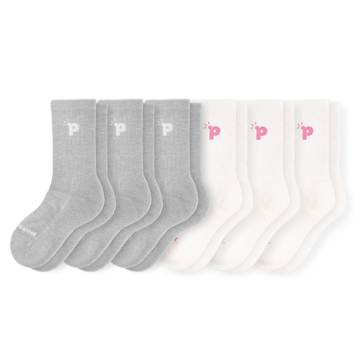 Laden Sie das Bild in den Galerie-Viewer, 6er Pack - pakopako Crew Socken Frauen