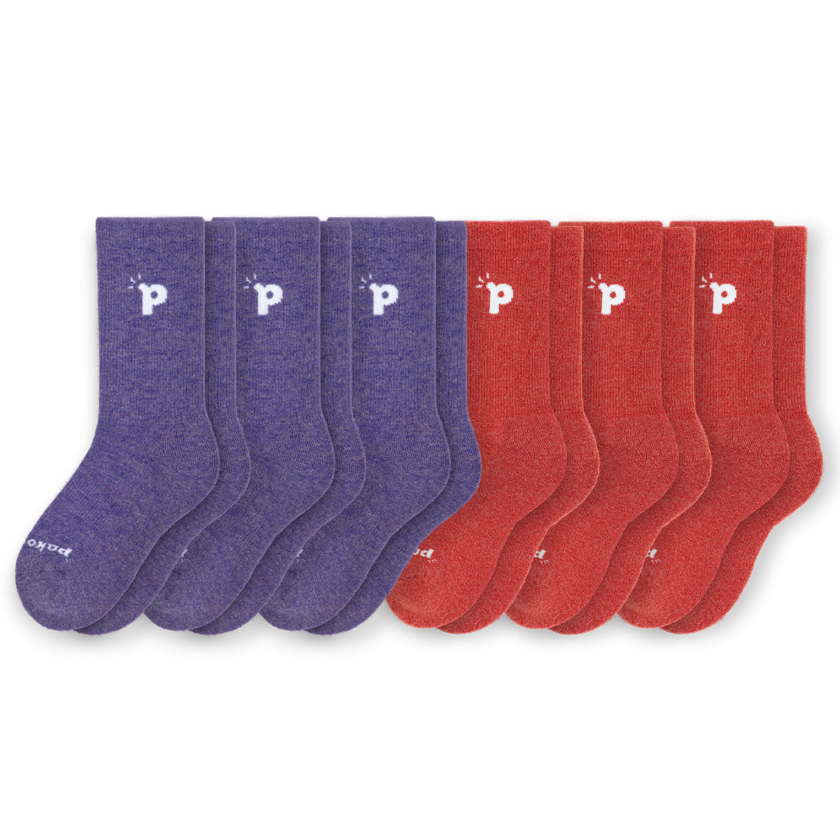 Laden Sie das Bild in den Galerie-Viewer, 6er Pack - pakopako Crew Socken Frauen