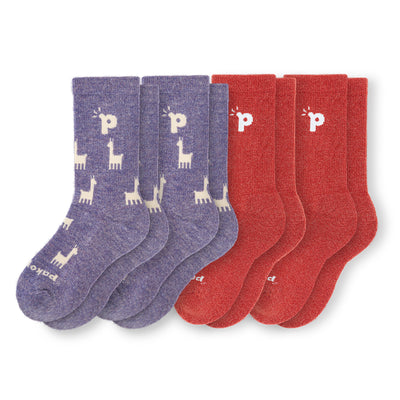 Laden Sie das Bild in den Galerie-Viewer, 4er Pack - pakopako Crew Socken Frauen - pakopako