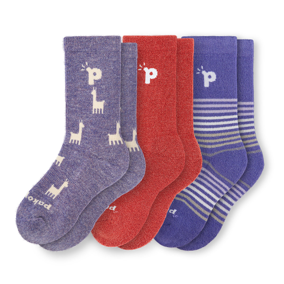 Laden Sie das Bild in den Galerie-Viewer, 3er Pack - pakopako Crew Socken Frauen