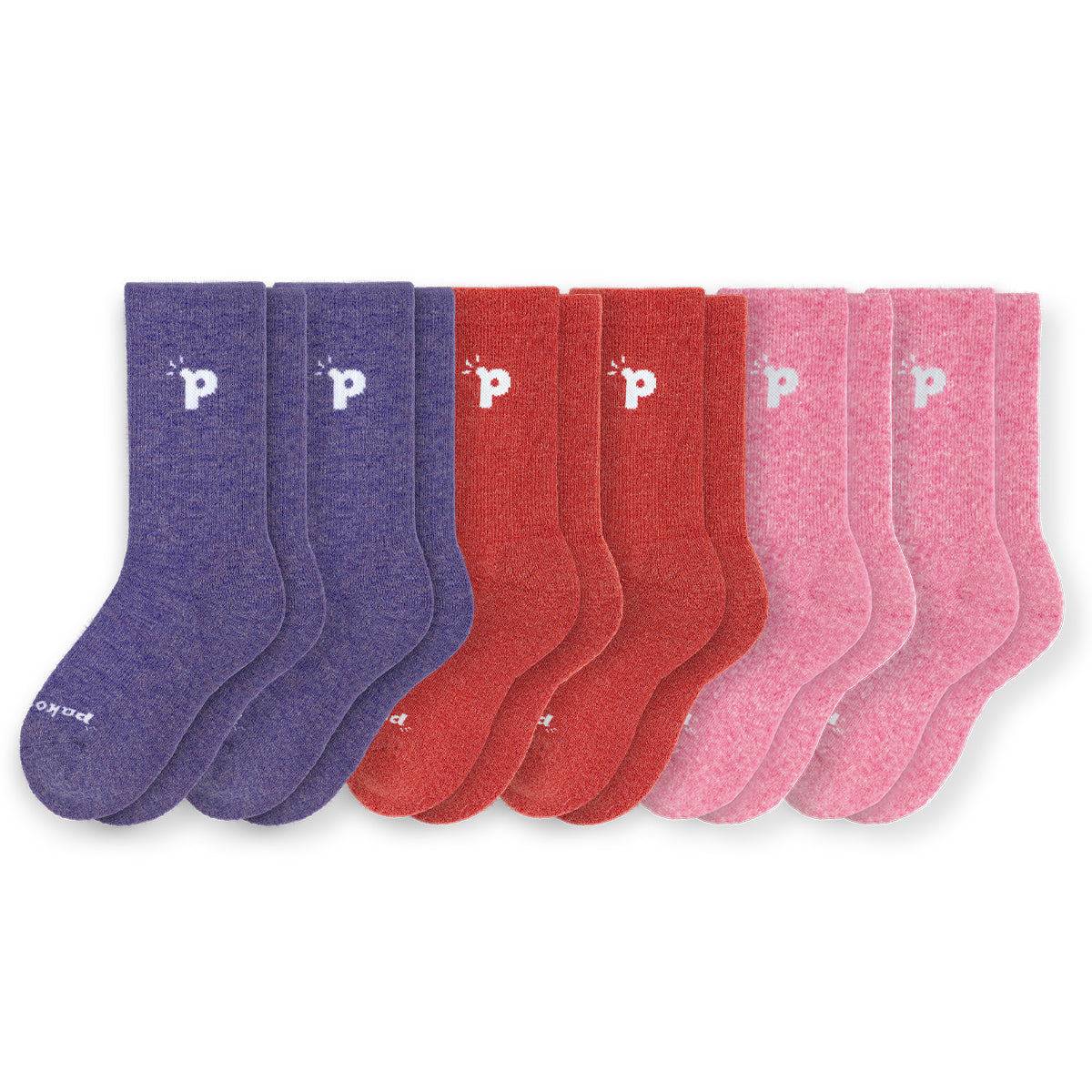 Laden Sie das Bild in den Galerie-Viewer, 6er Pack - pakopako Crew Socken Frauen