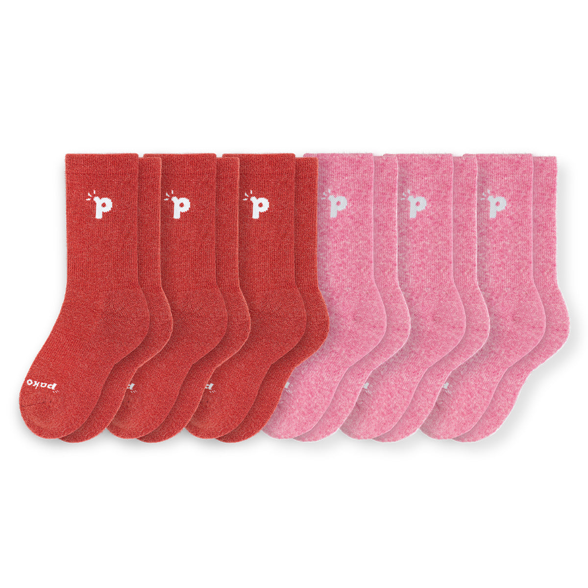 Laden Sie das Bild in den Galerie-Viewer, 6er Pack - pakopako Crew Socken Frauen