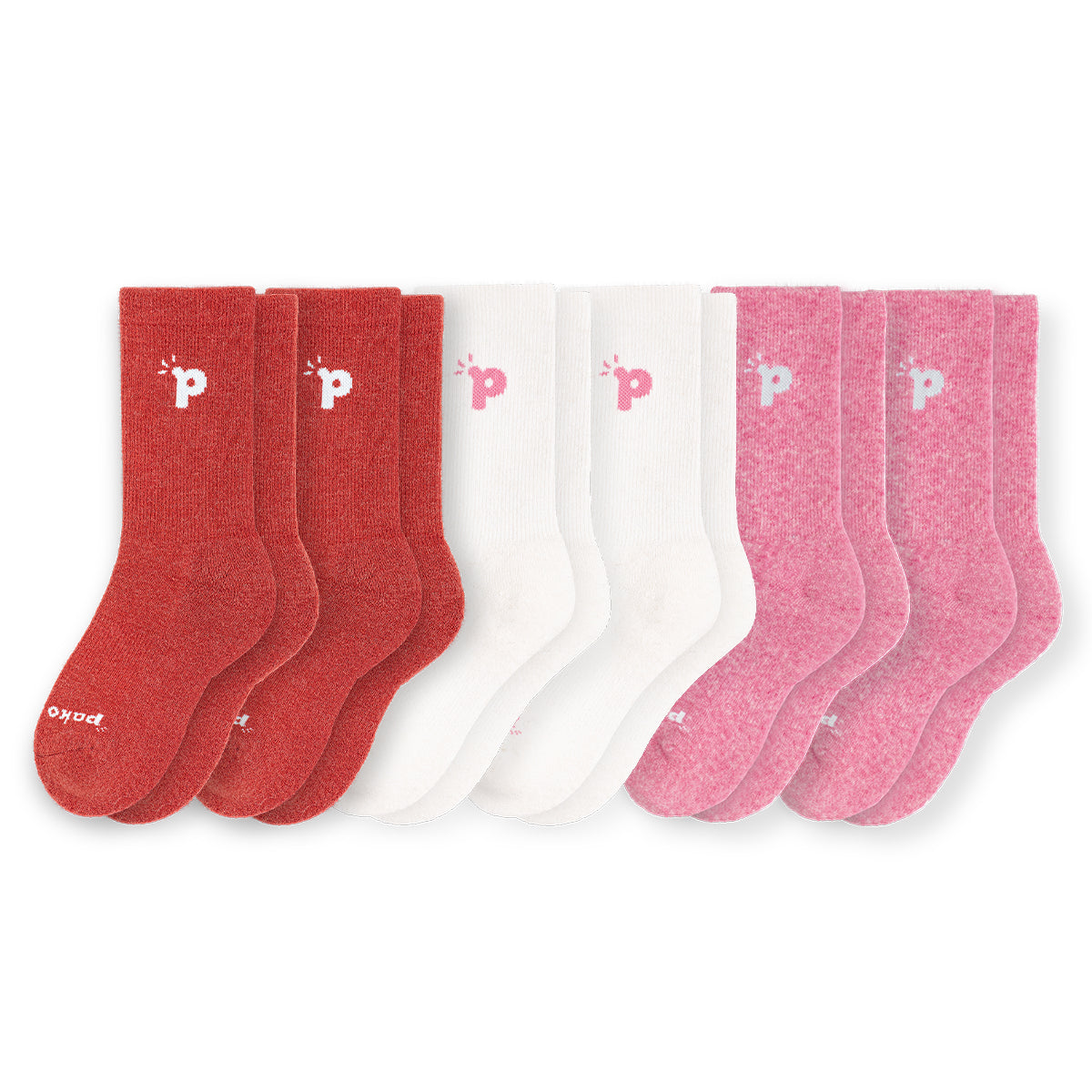 Laden Sie das Bild in den Galerie-Viewer, 6er Pack - pakopako Crew Socken Frauen