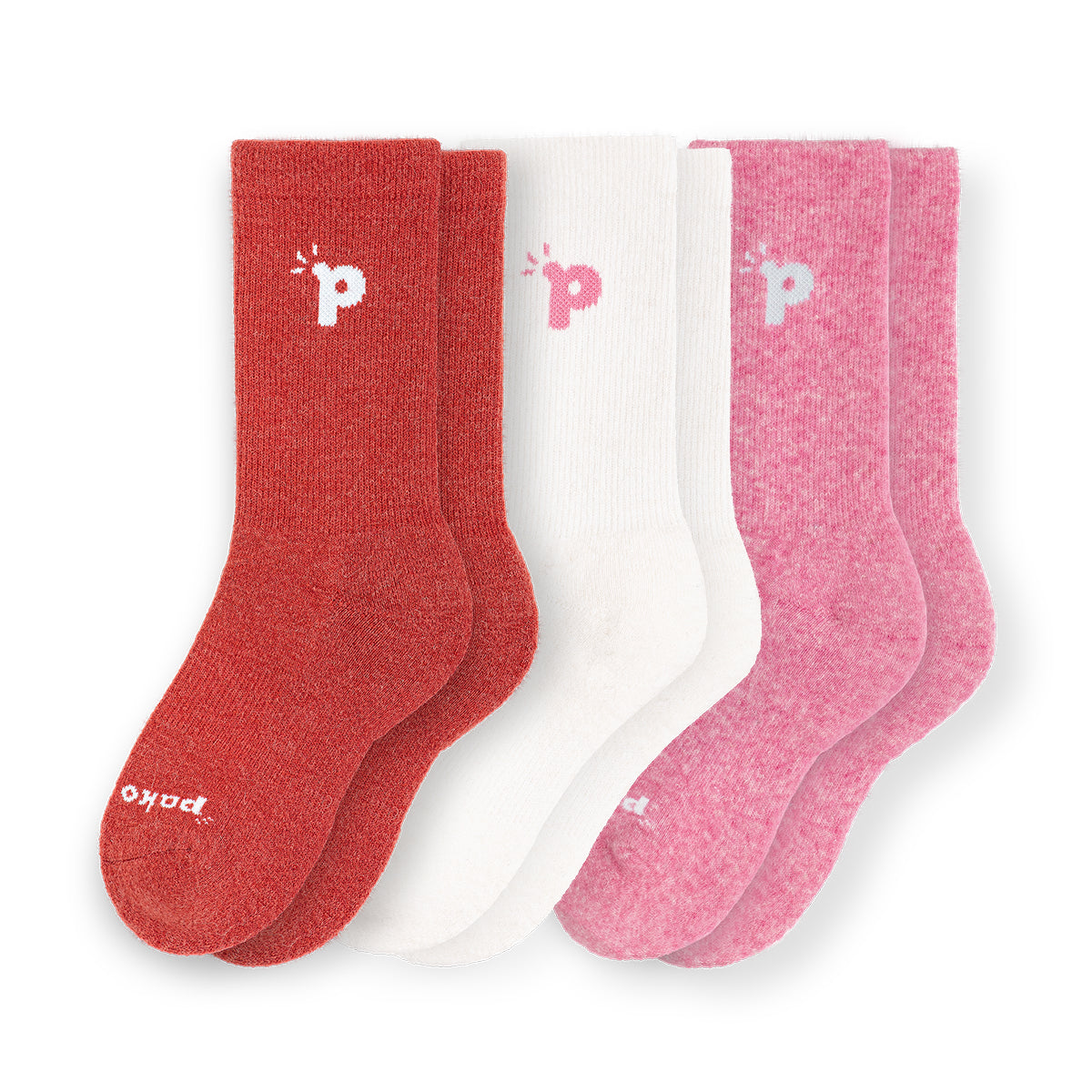 Laden Sie das Bild in den Galerie-Viewer, 3er Pack - pakopako Crew Socken Frauen