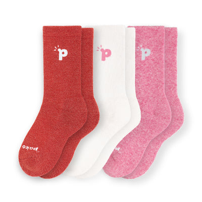 Laden Sie das Bild in den Galerie-Viewer, 3er Pack - pakopako Crew Socken Frauen - pakopako