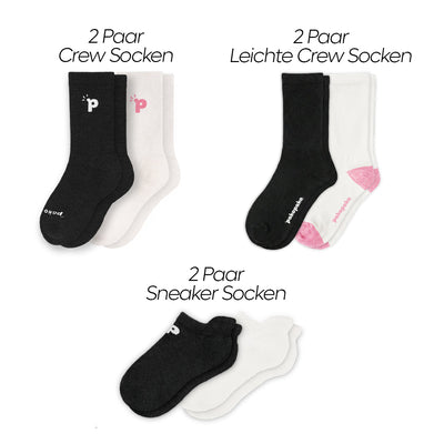 Laden Sie das Bild in den Galerie-Viewer, 6er Starter Set - pakopako Alpakasocken Frauen pakopako