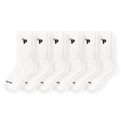 Laden Sie das Bild in den Galerie-Viewer, 6er Pack - pakopako Crew Socken Männer - pakopako