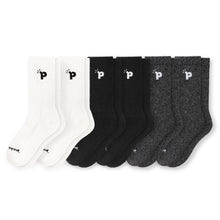 Laden Sie das Bild in den Galerie-Viewer, 6er Pack - pakopako Crew Socken Männer