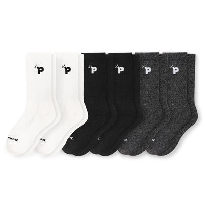 Laden Sie das Bild in den Galerie-Viewer, 6er Pack - pakopako Crew Socken Männer - pakopako