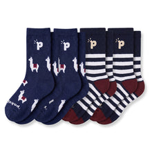 Laden Sie das Bild in den Galerie-Viewer, 4er Pack - pakopako Alpaka Crew Socken Frauen pakopako