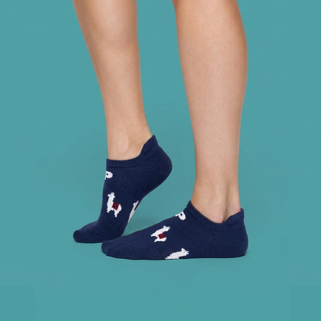 Laden Sie das Bild in den Galerie-Viewer, 2er Pack - pakopako Alpaka Sneaker Socken Frauen pakopako