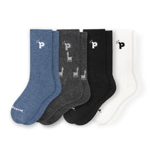 Laden Sie das Bild in den Galerie-Viewer, 4er Pack - pakopako Crew Socken Männer