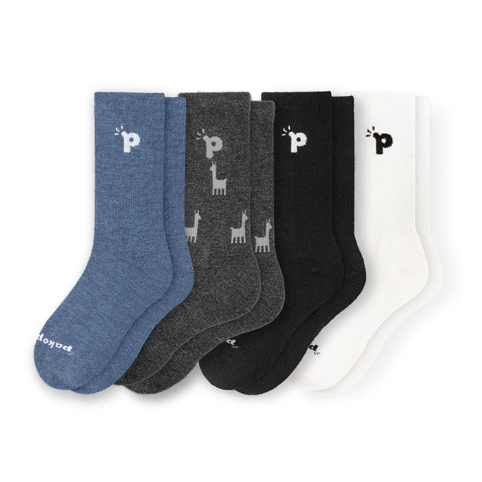 4er Pack - pakopako Crew Socken Männer