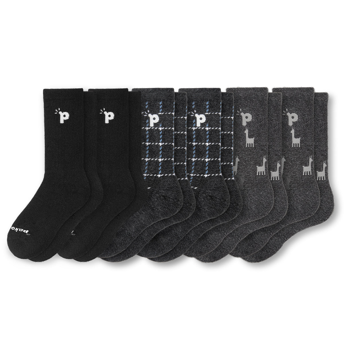 Laden Sie das Bild in den Galerie-Viewer, 6er Pack - pakopako Crew Socken Männer