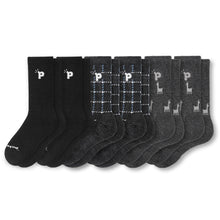 Laden Sie das Bild in den Galerie-Viewer, 6er Pack - pakopako Crew Socken Männer