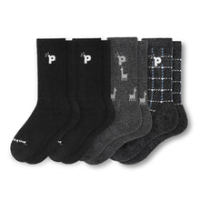 Laden Sie das Bild in den Galerie-Viewer, 4er Pack - pakopako Crew Socken Männer