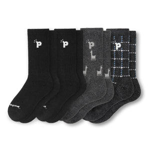 4er Pack - pakopako Crew Socken Männer
