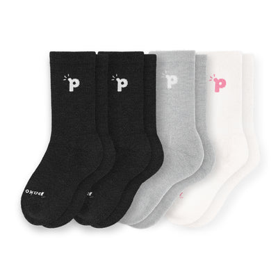 Laden Sie das Bild in den Galerie-Viewer, 4er Pack - pakopako Crew Socken Frauen - pakopako