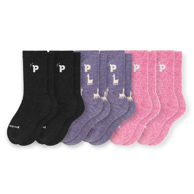 Laden Sie das Bild in den Galerie-Viewer, 6er Pack - pakopako Crew Socken Frauen - pakopako