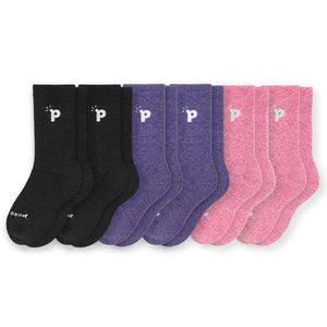 6er Pack - pakopako Crew Socken Frauen