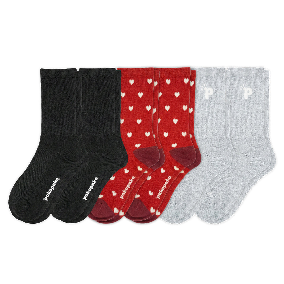 Laden Sie das Bild in den Galerie-Viewer, 6er Pack - pakopako Leichte Alpaka Crew Socken Frauen