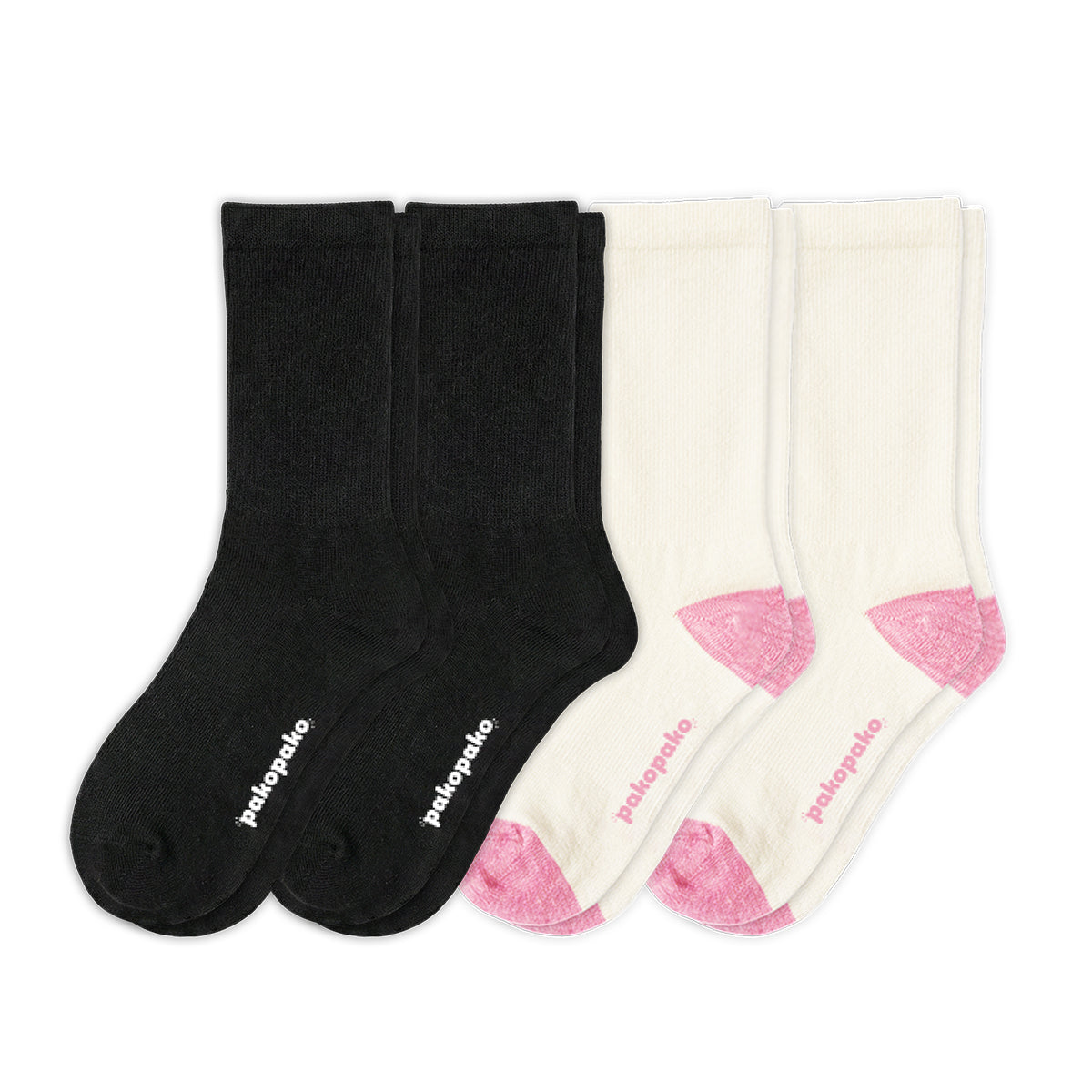 Laden Sie das Bild in den Galerie-Viewer, 4er Pack - pakopako Leichte Alpaka Crew Socken Frauen pakopako