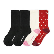 Laden Sie das Bild in den Galerie-Viewer, 4er Pack - pakopako Leichte Alpaka Crew Socken Frauen