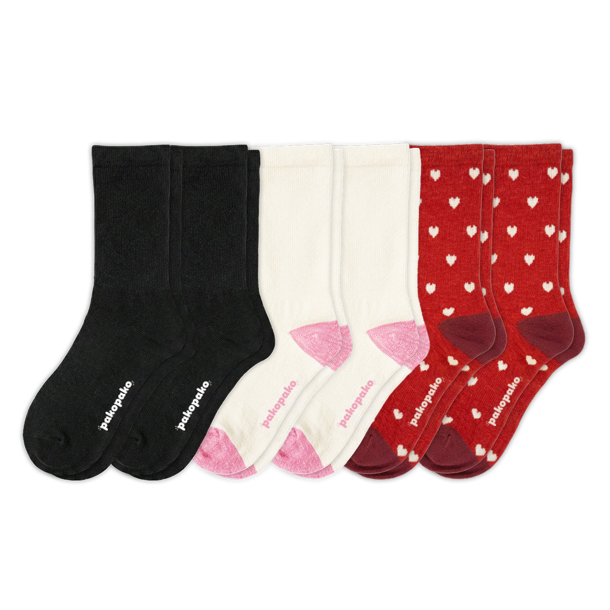 Laden Sie das Bild in den Galerie-Viewer, 6er Pack - pakopako Leichte Alpaka Crew Socken Frauen pakopako