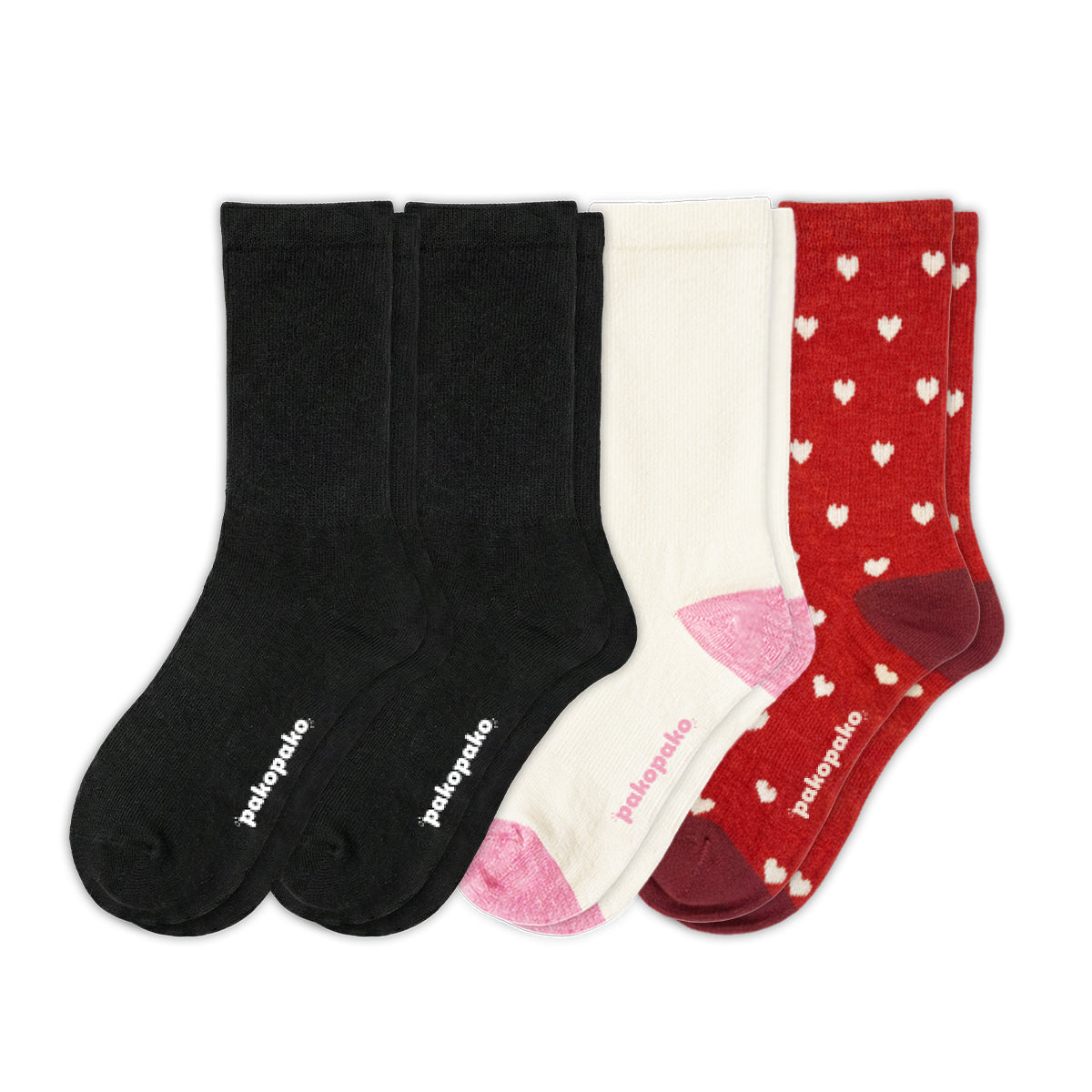 Laden Sie das Bild in den Galerie-Viewer, 4er Pack - pakopako Leichte Alpaka Crew Socken Frauen pakopako