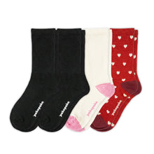 Laden Sie das Bild in den Galerie-Viewer, 4er Pack - pakopako Leichte Alpaka Crew Socken Frauen pakopako