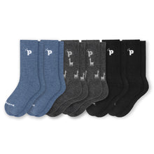 Laden Sie das Bild in den Galerie-Viewer, 6er Pack - pakopako Crew Socken Männer