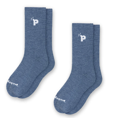 Laden Sie das Bild in den Galerie-Viewer, 2er Pack - pakopako Crew Socken Männer - pakopako
