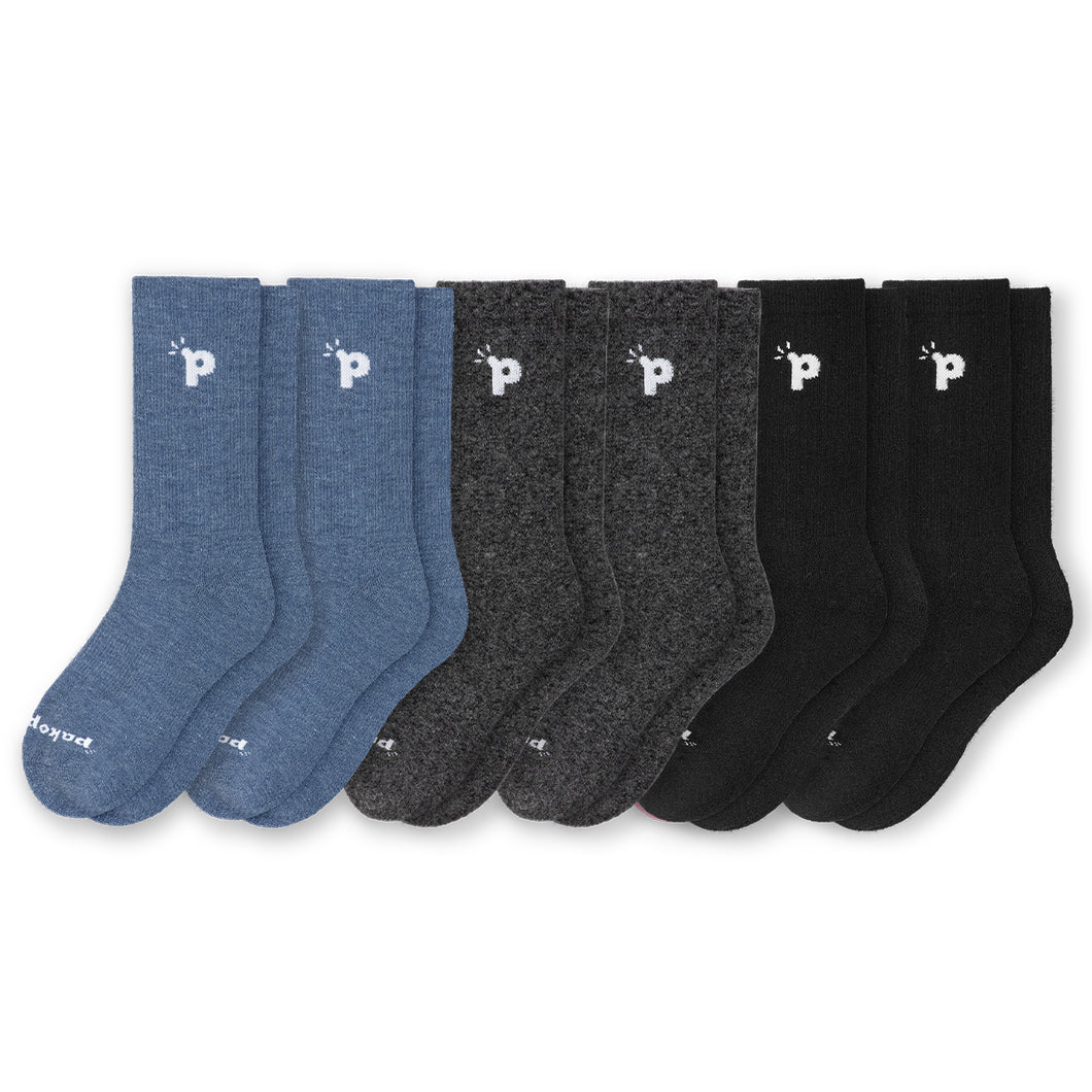 6er Pack - pakopako Crew Socken Männer