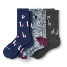 Laden Sie das Bild in den Galerie-Viewer, 3er Pack - pakopako Alpaka Crew Socken Männer pakopako