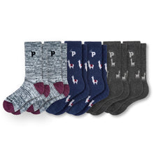 Laden Sie das Bild in den Galerie-Viewer, 6er Pack - pakopako Alpaka Crew Socken Männer pakopako