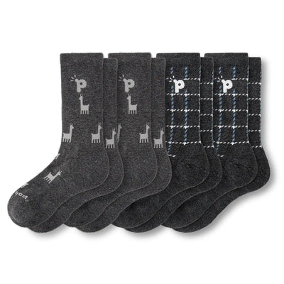 Laden Sie das Bild in den Galerie-Viewer, 4er Pack - pakopako Crew Socken Männer - pakopako