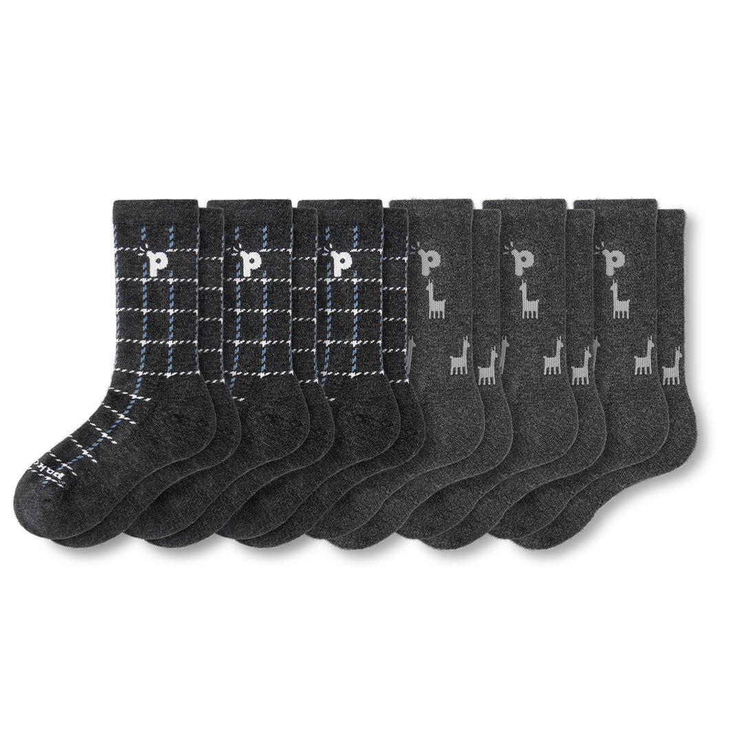 6er Pack - pakopako Crew Socken Männer