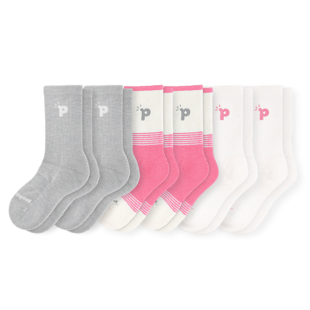 Laden Sie das Bild in den Galerie-Viewer, 6er Pack - pakopako Crew Socken Frauen - pakopako