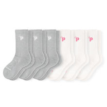 Laden Sie das Bild in den Galerie-Viewer, 6er Pack - pakopako Crew Socken Frauen